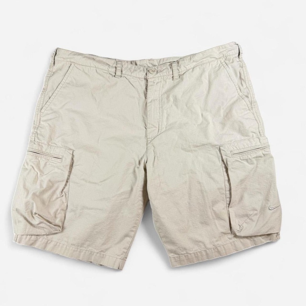 Nike Athletic Dept Tan Cargo Utility RipStop Shorts Size 38 x 11